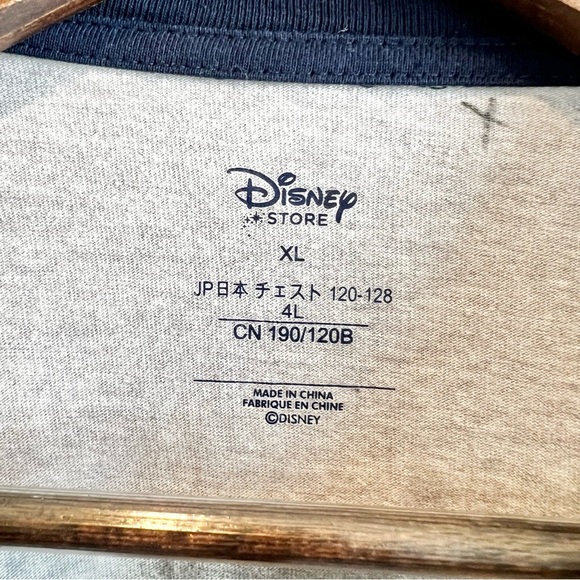 Disney Store Mickey Mouse Long Sleeve Henley Shirt XL Blue Gray Graphic Tee - Picture 5 of 9